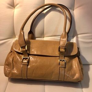 Gianni Bernini Camel Tan Leather Purse